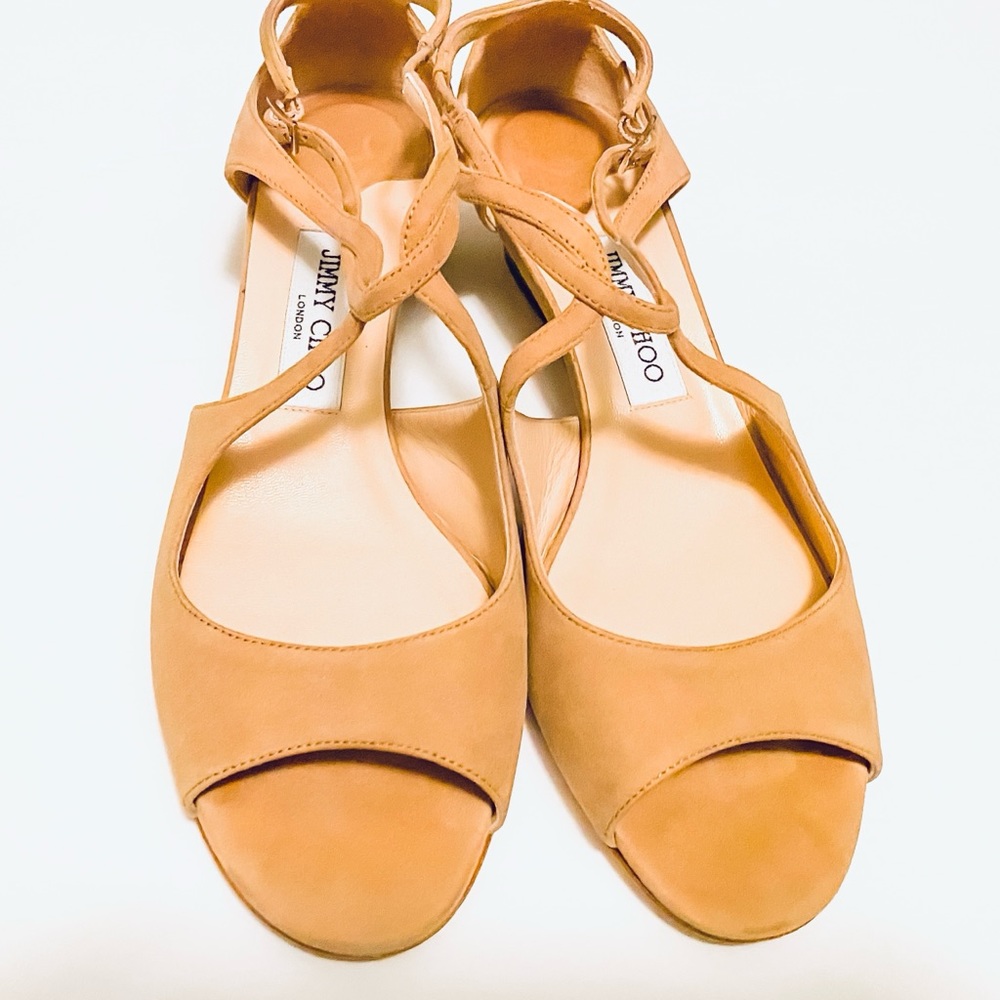 🛍Jimmy Choo “Vida” Low Wedge Sandals